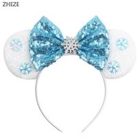 Disney Mikės Ausytės Lankelis Blizgučiai 5 Lankas Pilis Fejerverkai Plaukų Lankelis Mergaitėms Vaikams Festivalio Šventės PASIDARYK pats Plaukų Aksesuarai blue