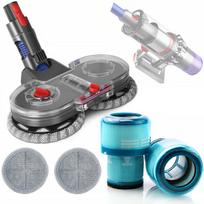 Rosfix Zestaw Mopujący z Filtrami do Odkurzaczy Dyson – Mopowanie na Mokro i Sucho | Prędkość 160 obr./min | Kompatybilność z V7–V15