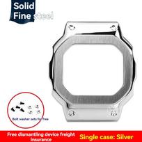 G-SHOCK serijos Casio DW-5600 GM-5600 GW-B5600 DW5600/60 GW-M5610 GA2100 laikrodžiams silikoninės dervos dirželis-apyrankė su grandinėle GMW-5610 gray