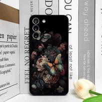 Gėlės Bijūno Spausdinimo Senovinis Gėlių Raštas Telefono Dėklas Honor Huawei 400 200 100 PRO 80 90 70 Lite X9 X8 Magic 7 6 5 Pro Dangtelis Honor X7 black