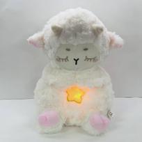 Sleeping Original Time Baby Breathing Anxiety Easing Sheep Sensory Toys With Hug Stuffed Plush Toy For Kids Adults Children's Birthday Gift Holiday gray