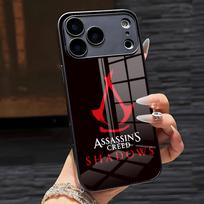 Žaidimas A-Assassins Creed S-ShadowsTelefono dėklas IPhone 17 Pro Max 16 15 14 Pro Max 13 11 X Xs Xr 8 7Plus Stiklinis dangtelis iPhone 16e black