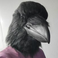 Helovino mielas gyvūno varnas kostiumas kaukė erelio galvos kaukė karnavalo cos apsirengimo rekvizitai Raven gray