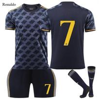 Real Madrid Išvykos juoda Nr. 7 Nr. 5 Džersis Vaikų Suaugusiųjų Sportinė Apranga Vyriškos ir Moteriškos Futbolo Uniformos 18