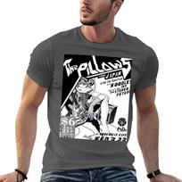 Flcl The Pillows Live Tshirt Vintage Print Crew Neck Tee XL black