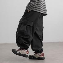 Boys Cargo Pants Spring Autumn Casual Big Kids Trousers 150cm juoda