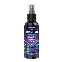 Easy Spray Adhesive for Artworks Diamond Painting Art Sealer Spray, Quick Drying Protective Mounting Sealant, Liquid Glue Jewelry Clear Glossy 100ML blue