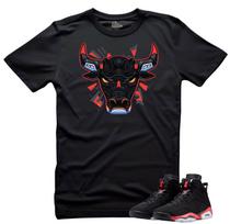 Shirt To Match Jordan Reverse Infrared 6THE BULL 6 Unisex Tees Black Unisex T-Shirt XXXL black