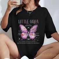 Little Osha Butterfly T Shirt Quicksilver Callie Hart Saeris Fane Kingfisher Inspired Quicksilver Merch M white