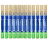 12 Pack Tile Grout Pen Repair Pen Set 12Pcs Light Green Waterproof Marker Grout Restorer Pen for Wall Floor Tile Lines -Narrow 2-5mm with Extra Ti šviesiai ruda spalva