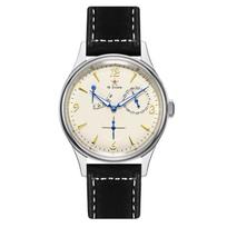 Klasikinis Seagull 1963 Pilotų Vyriškas Laikrodžio Rinkinys ST1780 Automatinis Mechaninis Ciferblatas Safyro Stiklas Retro Stilius Atsparus Vandeniui white