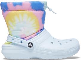 Crocs™ Classic Lined Neo Puff Tie Dye Boot Mineral Blue - 37,5