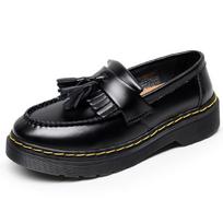 Tassel women's leather low-top Martin shoes women's fashion student round head casual shoes 45 juoda