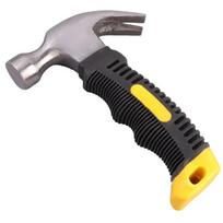 Multifunctional Mini Claw Hammer, 155mm Non-Slip Engineering Handle, Lightweight Portable Hand Tool for Carpentry, Home Repair 155mm black