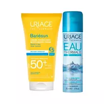 Uriage Bariésun Moisturising Cream SPF 50+ + Eau Thermale Thermal Water 2 x
