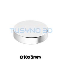 Neodimio magnetai D10x3 mm – magnetai 3D spausdinimui 10 vnt. pakuotėje