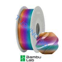 3D plastikas Bambu Lab PLA šilkas Rainbow (Dawn Radiance) (13912) 1.75mm/1kg