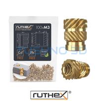 Ruthex M3 srieginės įvorės 5,7 mm gylio – 100 vnt.