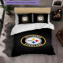 Pittsburgh Steelers Pattern Microfiber 3Pcs Bedding Set Decor Duvet Cover Set For Bedroom Home Use 140cm*200cm