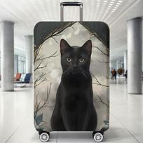 Luggage Protective Cover With Cartoon Print S gray