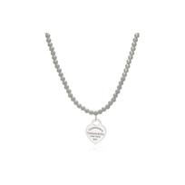 TIFFANY & CO. Return To Tiffany 925 svaras sterlingų sidabro karoliai moterims Sidabriniai 1155150246 40.6cm gray