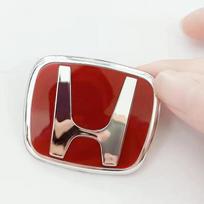 Automobilio vairo emblema H-lipdukas Honda Civic Accord City CRV Jade Fit Odyssey Hybrid Raudonas Juodas Mėlynas Interjero modifikacija brown