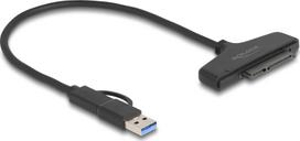 Adapter USB Delock Delock USB zu SATA 6Gb/s Konverter mit USB Type-C oder USB Typ-A Anschluss | 61042 | 4043619610426