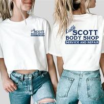 Keith Scott Body Shop T-shirt Tv Show One Tree Hill Shirt Ravens Basketball Tee Retro 2 Side Print OTH Lucas Nathan Scott Tops XXXL white