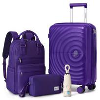 Fashion Elegant 4-Piece Travel Luggage Set with Expandable Design & 360° Spinner Wheels for Short Trips &Business