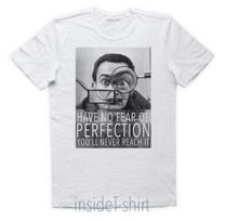SALVADOR DALI T-shirt Tops Tees Unisex jersey photo self portrait surrealism dali T-shirt Tops Tees Unisex MAN XL gray
