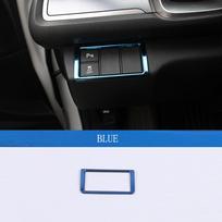 Headlight Switch Covers for Honda Civic 2016- 10th Gen Headlight Switch Decorative Frame Stickers Car Interior Accessories mėlyna
