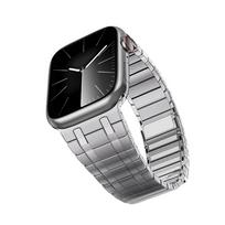 Magnetic Stainless Steel Strap for Apple Watch Ultr1/2/3 One‑Second Wear Metal Wristband Bracelet for iWatch Series 11 10 9 8 7 6 5 SE3 38‑49mm Watch 44/45/46/49 mm black