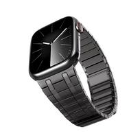 Magnetic Stainless Steel Strap for Apple Watch Ultr1/2/3 One‑Second Wear Metal Wristband Bracelet for iWatch Series 11 10 9 8 7 6 5 SE3 38‑49mm Watch 44/45/46/49 mm black