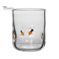 Unique Texture Design Glassware Christmas Icon Glass Holiday Themed Stemless Drinking Glasses Visual Layering Drinkware Thanksgiving Party Decor Easy 1pc Honeybee