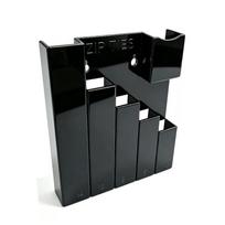 Wall Mount Cable Tie & Tool Organizer Easy Install 4/5 Slot Multi-Size Zip Tie Holder for Home Garage Storage A1 black