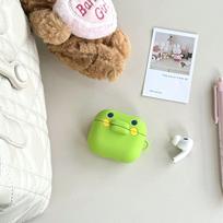 For Airpods Pro 3 Case ,3D Anime Frog Silicone Protective Earphone Cover For Airpods Pro 2 4 3 2 1 Cover Funda Kids for airpods 3 2021 beige
