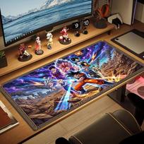 Son-Goku Color Mouse Pad Large Gaming Table Cushion Non-slip Laptop Tablet Big Mousepad XXL Mat Mini PC Playmat With Lock edge 30cmx60cm(11.8x23.6inch)
