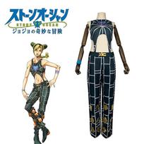 JoJo's Bizarre Adventure Jolyne Cujoh Cosplay Costume, Cross-border Secondary Anime Full Set XXL black