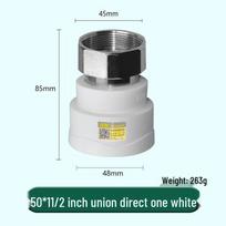 Stainless Steel PPR Water Meter Union, Male Thread Connector, Sizes 20/25/32 to 1.2 inch, 40 to 1.5 inch