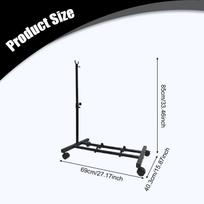 Vertical Bike Stand with Wheels Professional Space Saving Indoor Holder Iron