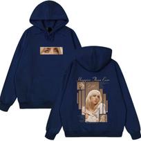 Singer Billie Eilish Poster Graphic Print Hoodie Men Women Streetwear Hip Hop Gothic Style Harajuku Y2K Fashion Sweatshirt Oversized Pullover S žalia