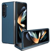 Sulankstomas plonas mobiliojo telefono dėklas, skirtas Samsung Galaxy Z Fold 5 4 sulankstomas 3 sulankstomas 5 sulankstomas 2 sulankstomas 3 2 sulenkiamas 5 patogus plonas dangtelis for Samsung Z Fold 5 tamsiai mėlyna spalva
