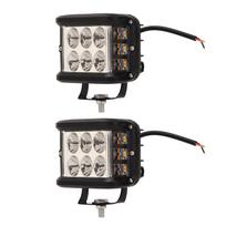 Kombinuotas LED Darbinis Žibintas 9–32V 3000LM IP67 Atsparus Vandeniui Universalus Off Road Rūko Žibintas Keturračiams, Visureigiams, Sunkvežimiams gray
