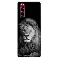 Sony Xperia 5 dėklas Xperia5 Bamperis Silikoninis TPU Minkštas telefono dangtelis Sony experia 5 J9210 J8210 J8270 6.1  Dėklai Animacinis Xperia 5 gray