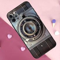 Retro Nostalgia Camera Phone Case For iPhone 17 Pro Max 11 14 15 16 Pro Max Plus 12 13 Mini 16e 17 Air Back Cover For iPhone 17 Air black