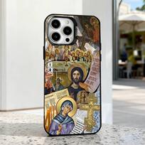 Orthodox Cross Icon Church ART  Phone Case For iPhone 17,16,15,14,13,12,11,Pro,Max,Plus,E,Air,Mini Black IMD Cover iPhone13mini