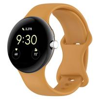 Official Silicone Strap For Google Pixel Watch 4/3 45mm 41mm Sports Bracelet Wristband For Google Pixel Watch 2/1 Men/Women Belt Pixel Watch 2-1 geltona