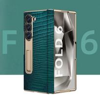For Samsung Z Fold 7 Phone case with High-end crocodile Pattern Hinge protection Cover Suitable for Samsung Z Fold 6 5 4 3 Opp Bag&For Samsung zfold 5 black