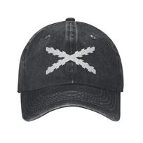Vintažiniai Bordo spalvos Kryžiuotosios Burgundijos Kryžiaus Beisbolo Kepurės Nudėvėto Džinsinio Audinio Skalbtos Snapback Kepurės Ispanijos Imperijos Reguliuojamo Dydžio Kepurė One Size gray