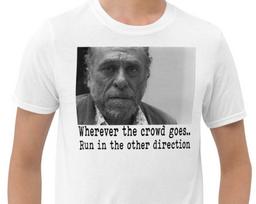 Charles Bukowski FREETHINKER T-Shirt 150 gray